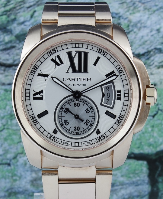 (image for) Cartier Calibre de Cartier 18K Rose Gold Automatic Watch / W7100018